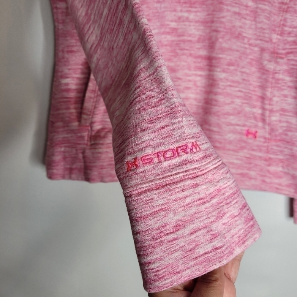 Under Armor Storm Pink Hoodie Sweatshirt - Picture 7 of 12